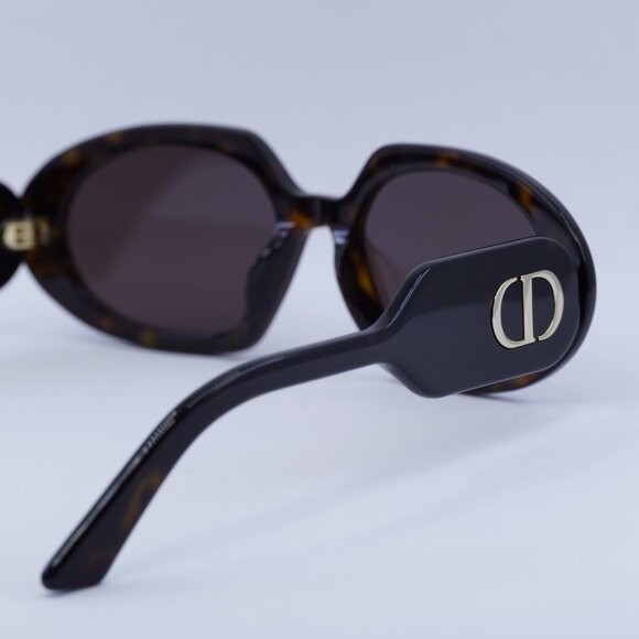 🕶️ New Dior DIORBOBBYR2U 20F0 Sunglasses - Dark Havana Frame, Brown Frame - Picture 5 of 10